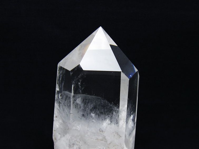 水晶 六角柱 水晶 ポイント 台座付属 一点物 152-3784