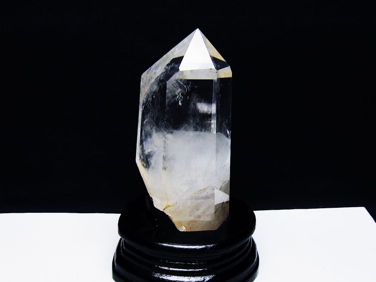 水晶 六角柱 水晶 ポイント 台座付属 一点物 152-3789