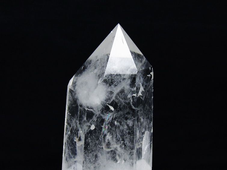 水晶 六角柱 水晶 ポイント 台座付属 一点物 152-3790