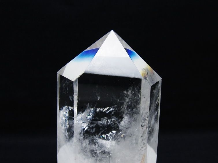 水晶 六角柱 水晶 ポイント 台座付属 一点物 152-3808