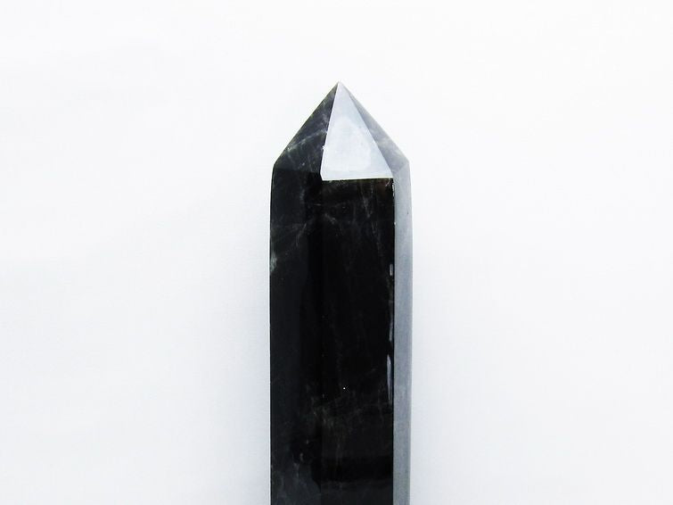 1.9Kg モリオン 黒水晶 六角柱 台座付属 一点物 152-4006