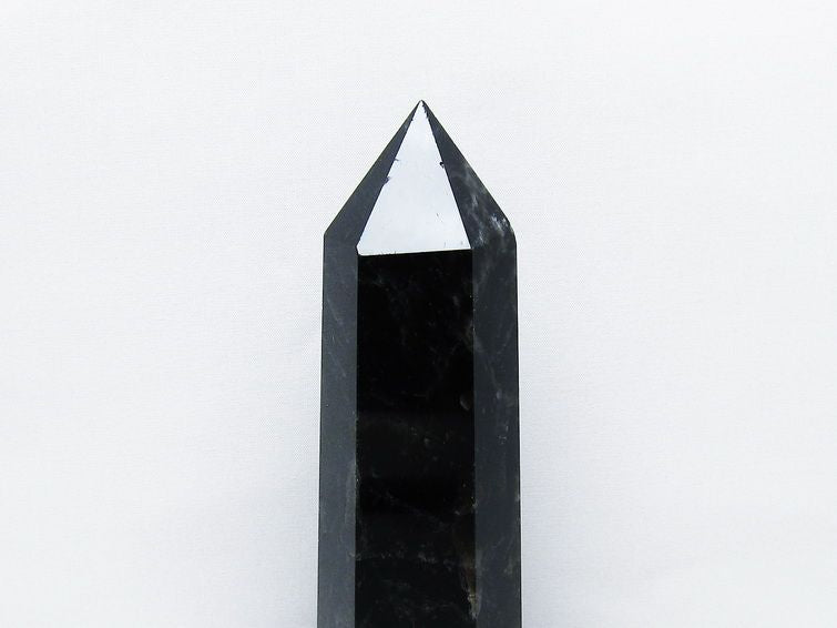 モリオン 黒水晶 六角柱 台座付き 一点物 152-4043 【sold out】