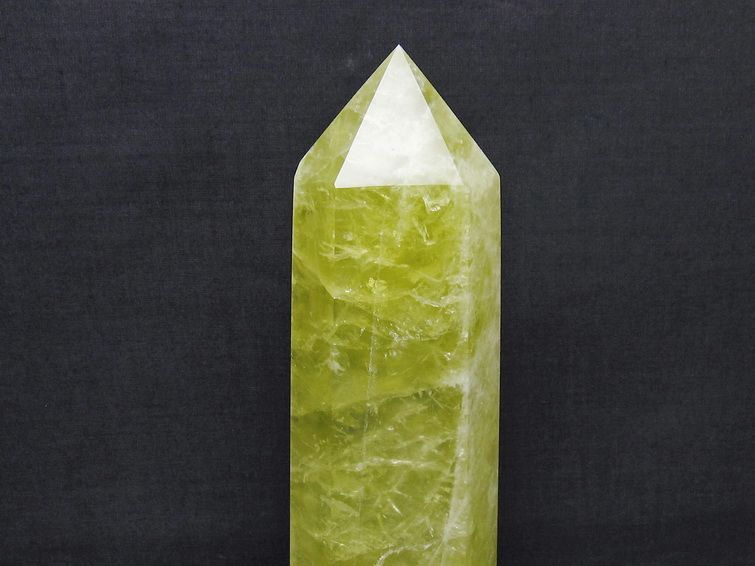 1.2Kg シトリン 六角柱 シトリンクォーツ ポイント 台座付属 一点物 152-4174