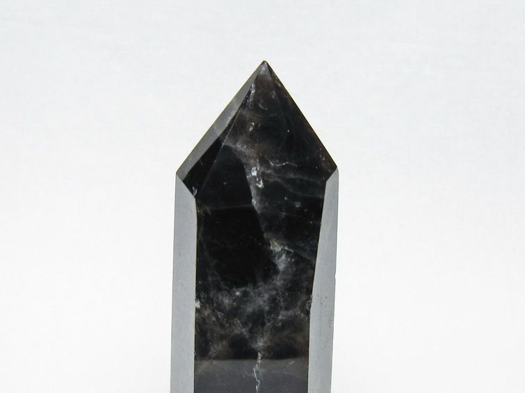 黒水晶 ポイント モリオン 六角柱 置物 一点物 152-4354
