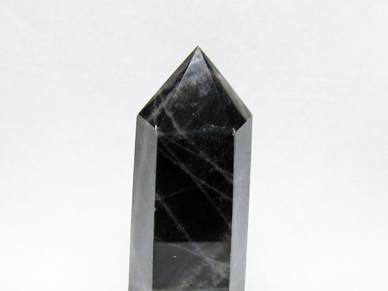 黒水晶 ポイント モリオン 六角柱 置物 一点物 152-4358
