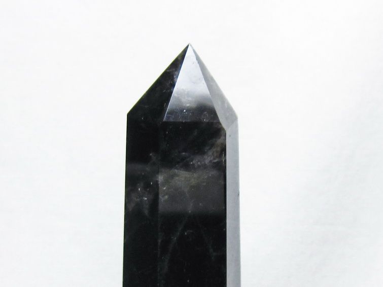 黒水晶 ポイント モリオン 六角柱 置物 一点物 152-4362