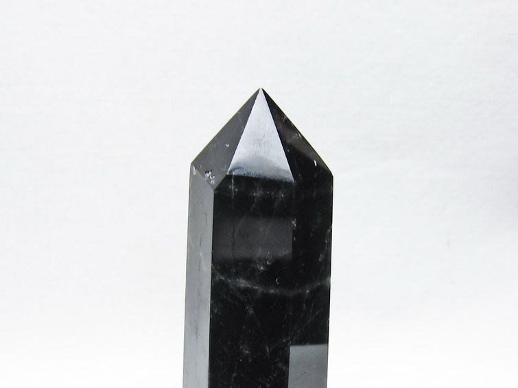 黒水晶 ポイント モリオン 六角柱 置物 一点物 152-4368