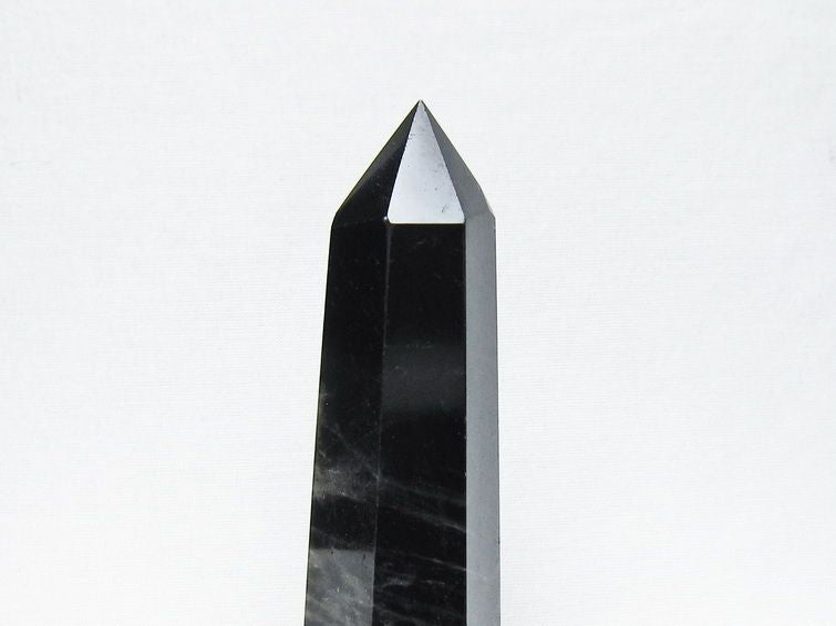 黒水晶 ポイント モリオン 六角柱 置物 一点物 152-4373