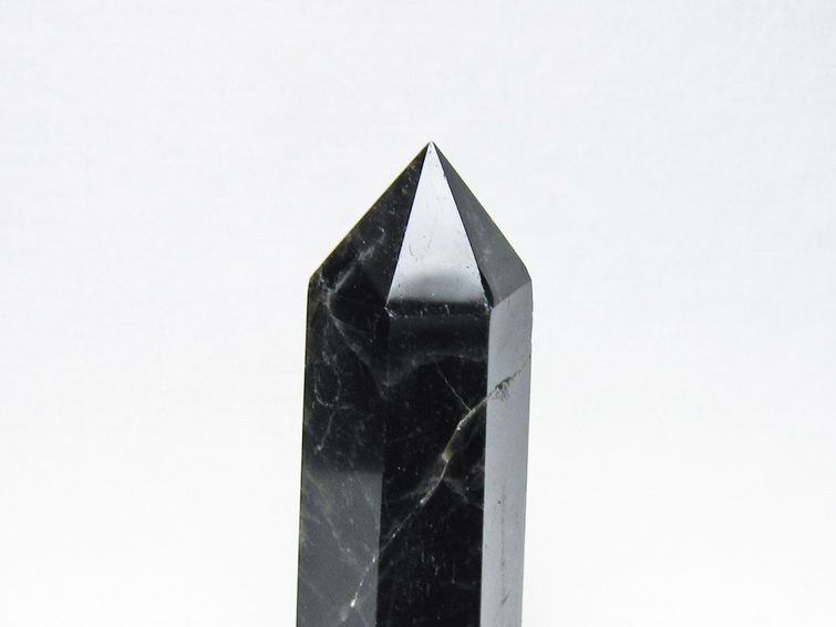 黒水晶 ポイント モリオン 六角柱 置物 一点物 152-4382