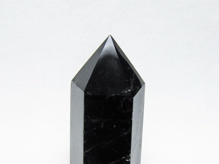 黒水晶 ポイント モリオン 六角柱 置物 一点物 152-4385