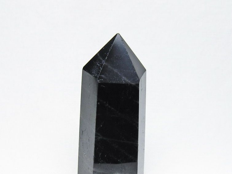 黒水晶 ポイント モリオン 六角柱 置物 一点物 152-4387