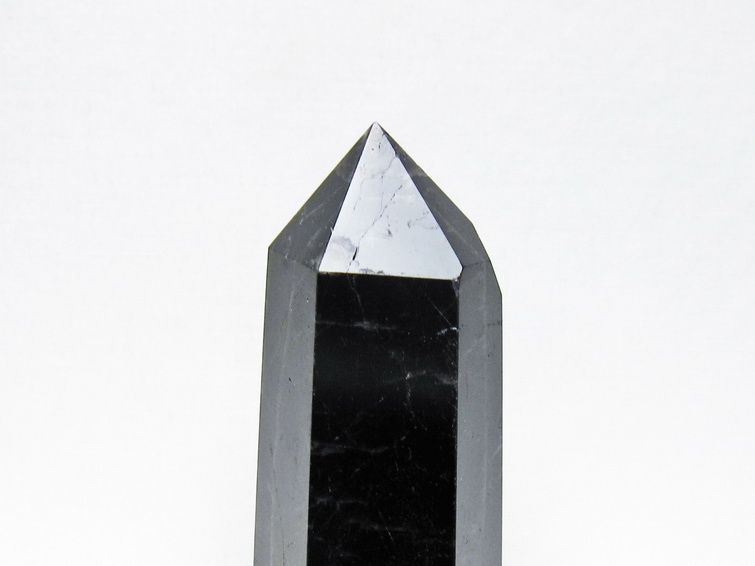 黒水晶 ポイント モリオン 六角柱 置物 一点物 152-4391