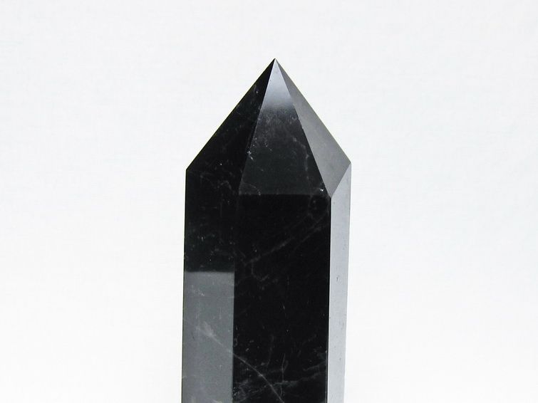 黒水晶 ポイント モリオン 六角柱 置物 一点物 152-4399