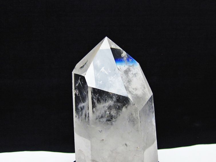 水晶 六角柱 水晶 ポイント 台座付属 置物 原石 一点物 152-4537