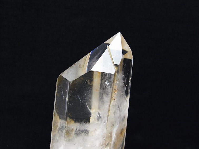 水晶 六角柱 水晶 ポイント 台座付属 置物 原石 一点物 152-4558