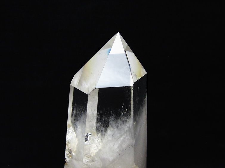 水晶 六角柱 水晶 ポイント 台座付属 置物 原石 一点物 152-4568