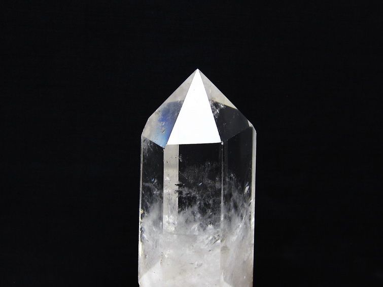 水晶 六角柱 水晶 ポイント 台座付属 置物 原石 一点物 152-4569