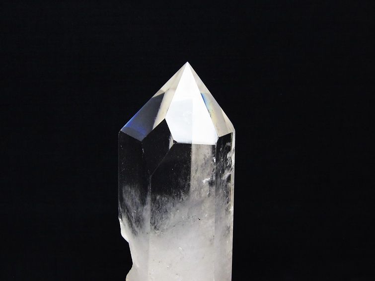 水晶 六角柱 水晶 ポイント 台座付属 置物 原石 一点物 152-4576
