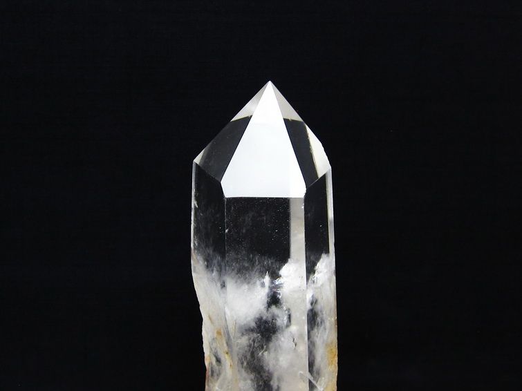 水晶 六角柱 水晶 ポイント 台座付属 置物 原石 一点物 152-4591