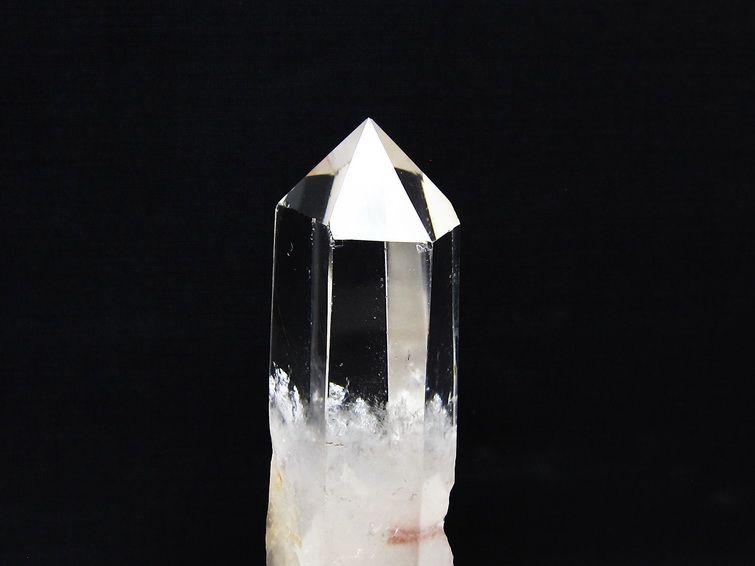 水晶 六角柱 水晶 ポイント 原石 置物 台座付属 一点物 152-4618