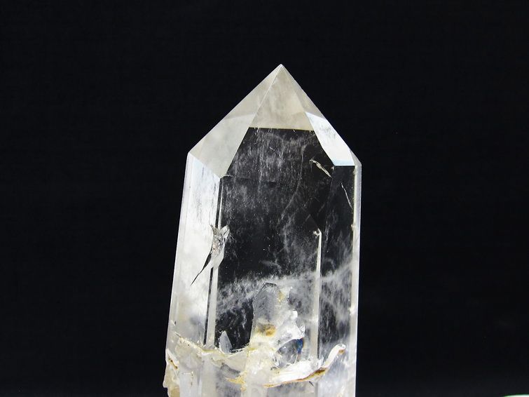 水晶 六角柱 水晶 ポイント 原石 置物 台座付属 一点物 152-4622
