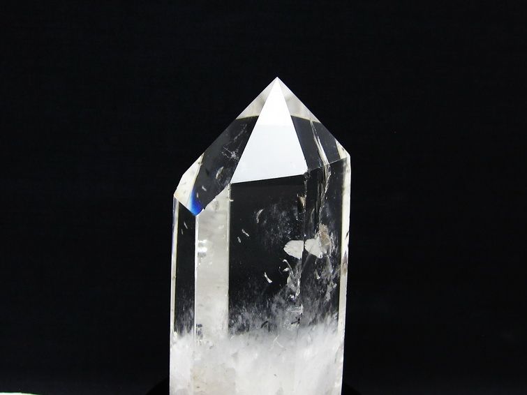 水晶 六角柱 水晶 ポイント 原石 置物 台座付属 一点物 152-4623