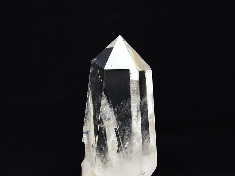 水晶 六角柱 水晶 ポイント 原石 置物 台座付属 一点物 152-4628