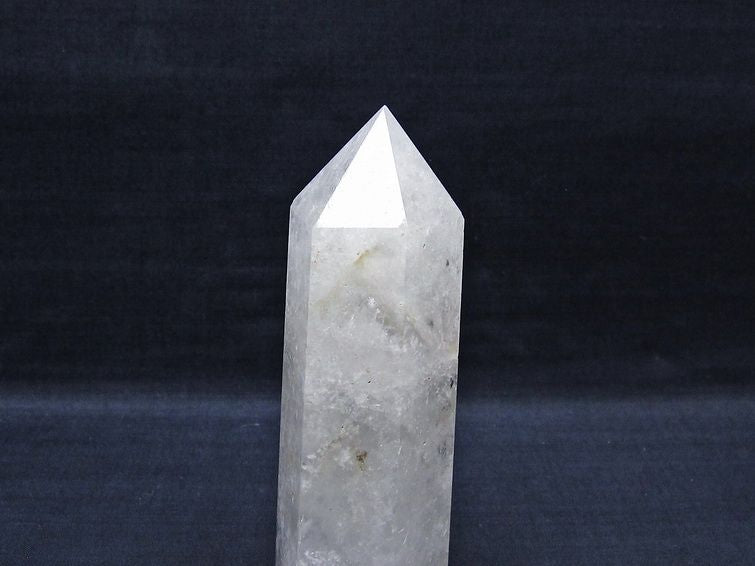 水晶 六角柱 水晶 ポイント 原石 置物 一点物 152-4642