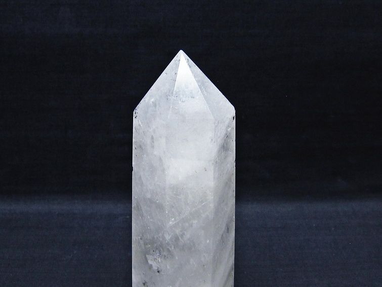 水晶 六角柱 水晶 ポイント 原石 置物 一点物 152-4643