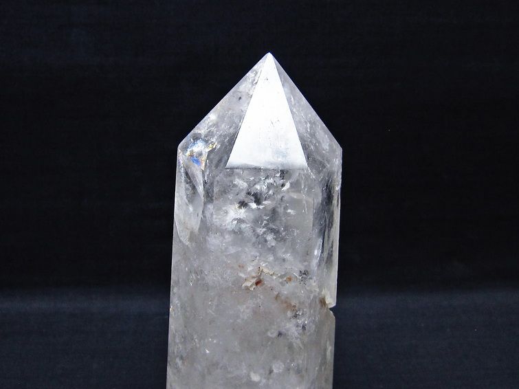 水晶 六角柱 水晶 ポイント 原石 置物 一点物 152-4648