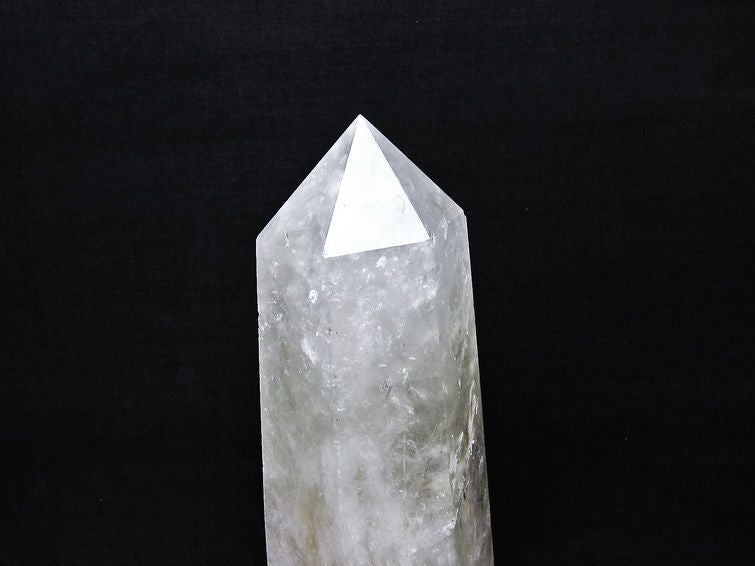 1.2Kg 水晶 六角柱 水晶 ポイント 原石 置物 台座付属 一点物 152-4711