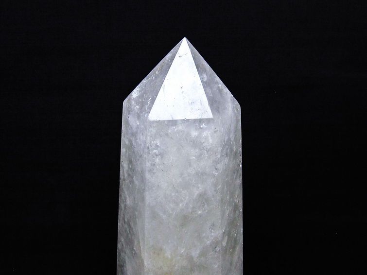 1.6Kg 水晶 六角柱 水晶 ポイント 原石 置物 台座付属 一点物 152-4723