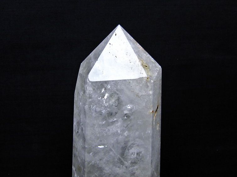 1.9Kg 水晶 六角柱 水晶 ポイント 原石 置物 台座付属 一点物 152-4734