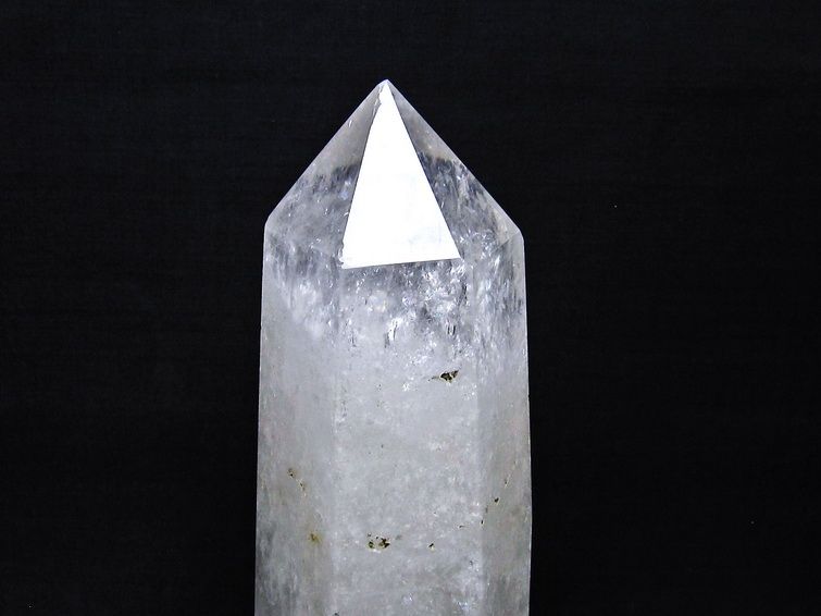 1.2Kg 水晶 六角柱 水晶 ポイント 原石 置物 台座付属 一点物 152-4739