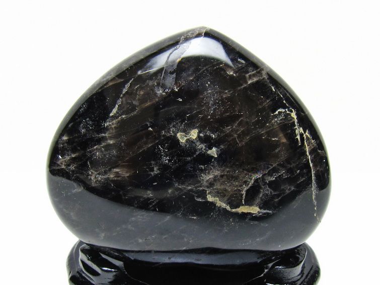 黒水晶 置物 モリオン ハート 台座付属 一点物 155-1118
