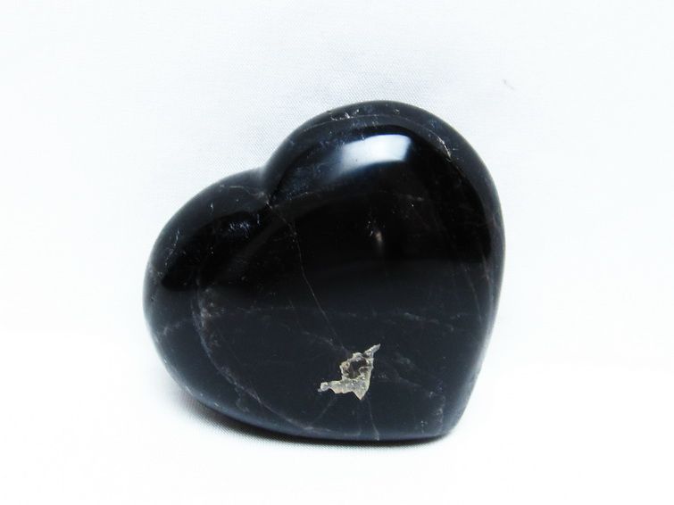 モリオン 置物 黒水晶 ハート 一点物 155-547