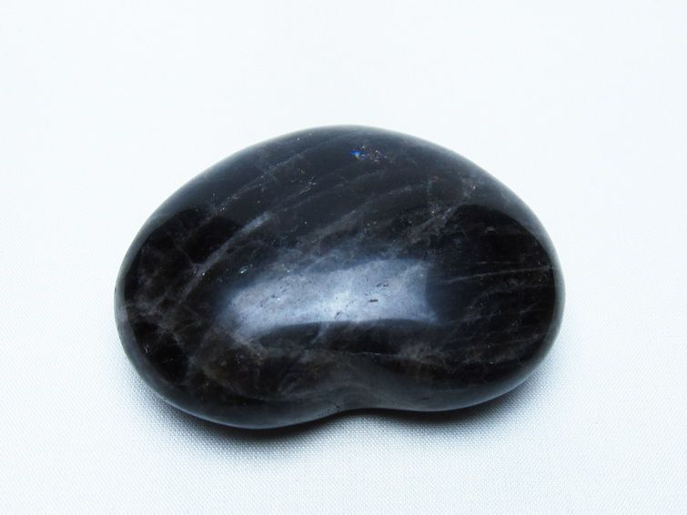 モリオン 置物 黒水晶 ハート 一点物 155-957