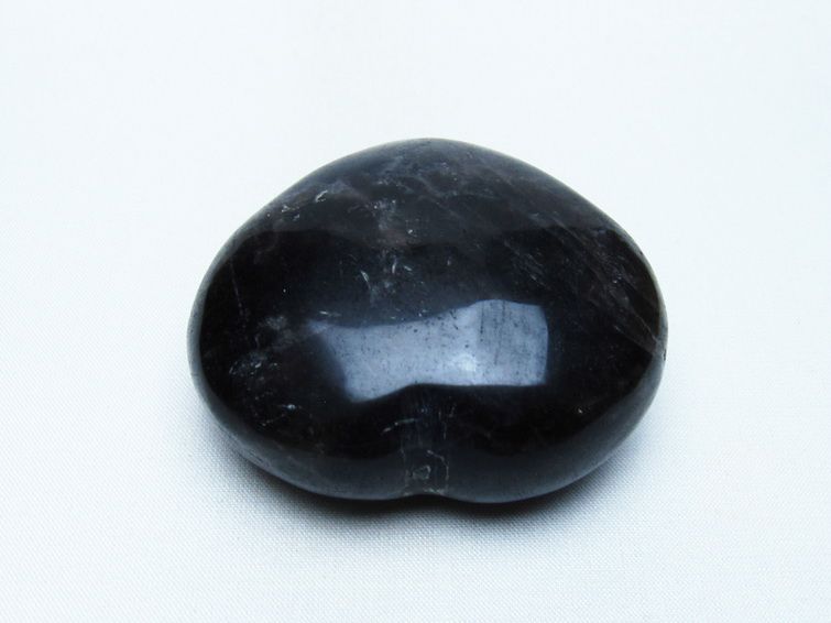 モリオン 置物 黒水晶 ハート 一点物 155-961