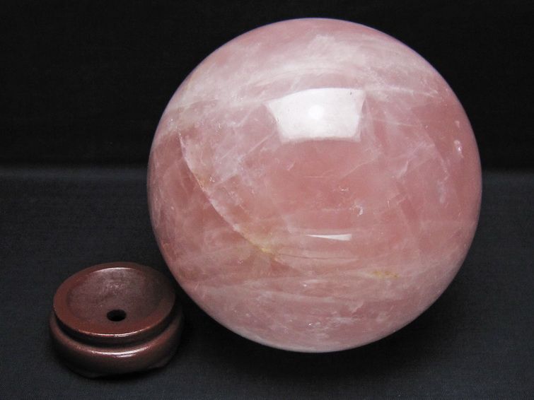 2.9Kg ローズクォーツ 丸玉 130mm スフィア 置物 一点物 161-1009