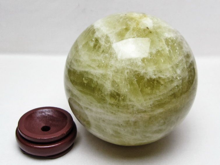 2.1Kg シトリン 丸玉 120mm スフィア 置物 原石 一点物 161-1053