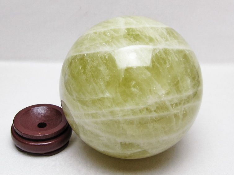 2.2Kg シトリン 丸玉 120mm スフィア 置物 原石 一点物 161-1067