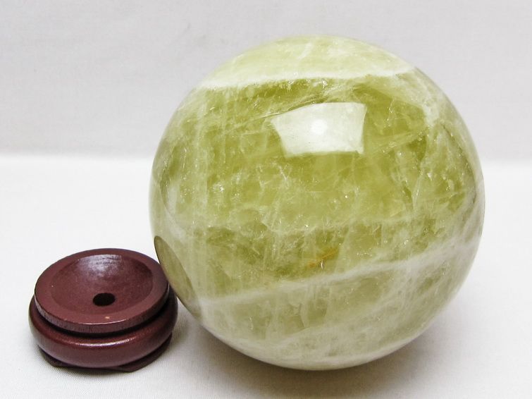 2Kg シトリン 丸玉 117mm スフィア 置物 原石 一点物 161-1070