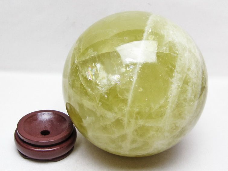 2.5Kg シトリン 丸玉 125mm スフィア 置物 原石 一点物 161-1076