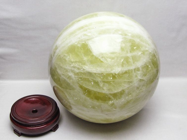 9.9Kg シトリン 丸玉 195mm スフィア 置物 原石 一点物 161-1121