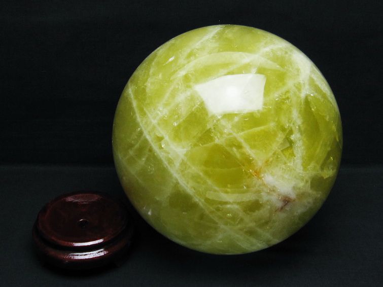 11Kg シトリン 丸玉 202mm シトリンクォーツ スフィア 一点物 161-792