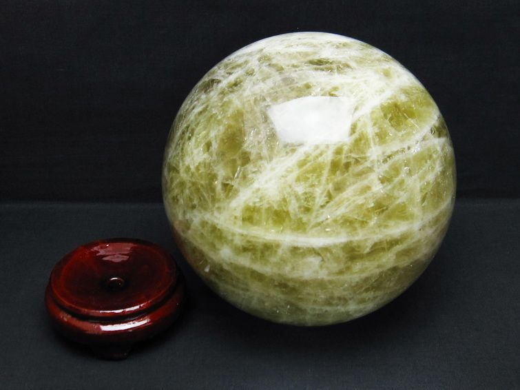 8.1Kg シトリン 丸玉 183mm シトリンクォーツ スフィア 一点物 161-812