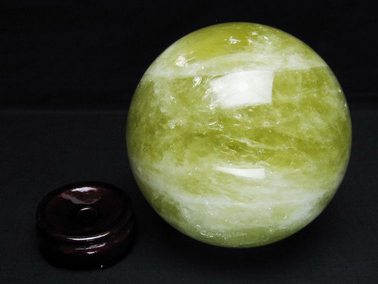 2.2Kg シトリン 丸玉 121mm シトリンクォーツ スフィア 一点物 161-825