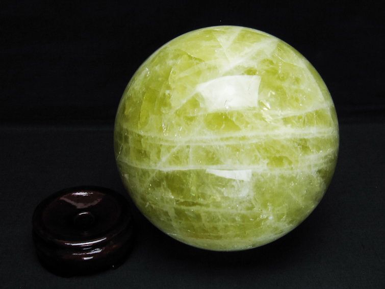 2.1Kg シトリン 丸玉 117mm シトリンクォーツ スフィア 一点物 161-827 【sold out】