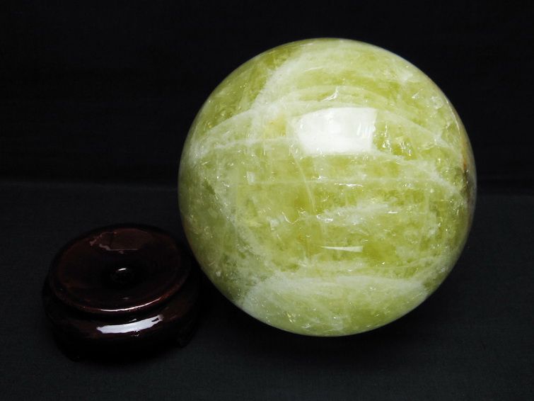 3.7Kg シトリン 丸玉 143mm シトリンクォーツ スフィア 一点物 161-837