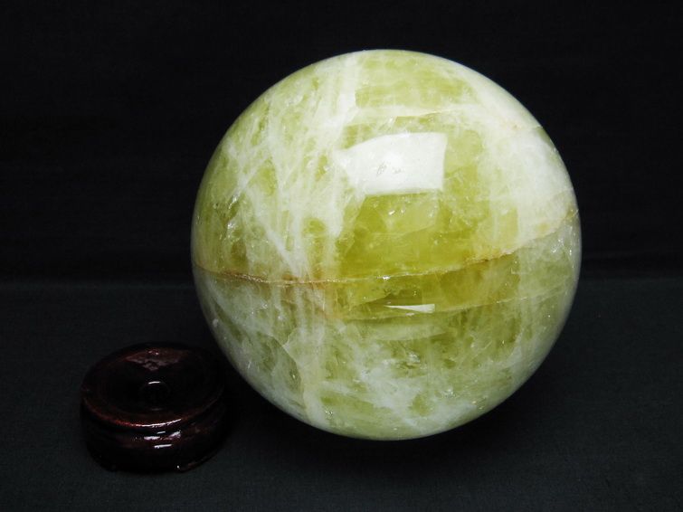 3.4Kg シトリン 丸玉 137mm シトリンクォーツ スフィア 一点物 161-839